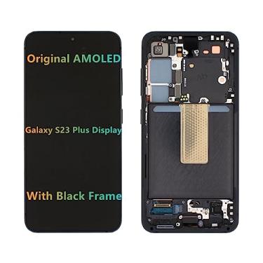 Imagem de Tela LCD de substituição original AMOLED de 6,6 polegadas para Samsung Galaxy S23 Plus S23 Plus5G S916B S916B/DS S916U S916U1 S916W S916E S916E/DS Touch Screen Digitalizador (moldura preta)