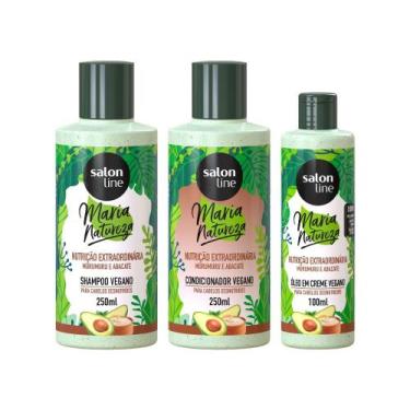 Imagem de Kit Com Shampoo + Condicionador + Óleo Em Creme Maria Natureza Nutriçã