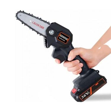 Imagem de MOTOSERRA ELÉTRICA PORTÁTIL BATERIA RECARREGÁVEL SERRA PODA GALHO MINI MOTO SERRA ELÉTRICA BATERIA LONGA DURAÇÃO 24V BIVOLT PORTÁTIL