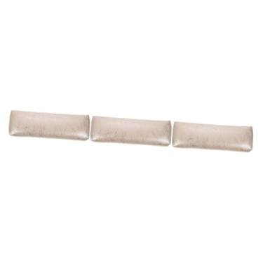 Imagem de Balacoo 3 Pecas Travesseiro de mão de couro listrado equipamento de ferramenta de unhas suporte de tapete de arte para unhas apoio para as mãos acessórios para unhas acessório de manicure