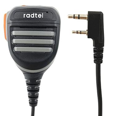 Imagem de Radtel Microfone de alto-falante resistente à prova de chuva série Platinum compatível com radtel RT-470 RT-470X RT-490 MD-380 MD-UV380 UV8000E Kenwood TK-2202 TK-248 Baofeng Btech rádios, microfone