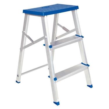 Imagem de Escada banqueta aluminio 3 degraus Mor