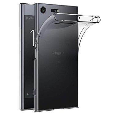 Imagem de Capa para Sony Xperia XZ Premium (5,5 polegadas) MaiJin Capa Traseira Transparente de Gel de Borracha TPU Macio