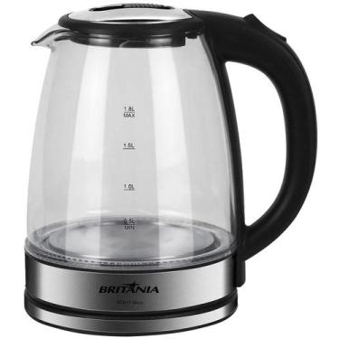 Imagem de Chaleira Eletrica Britania BCH11 Glass Inox 1.8L 1500W 220V/50HZ, 220V