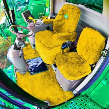 Imagem de Capas E Tapete Chinil Colhedeira Aplicável John Deere S 600 - Rei do C