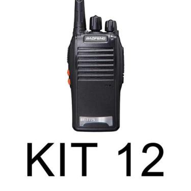 Imagem de Kit 12 Radio Walk Talk Comunicador 16 Ch 12Km Baofeng 777S