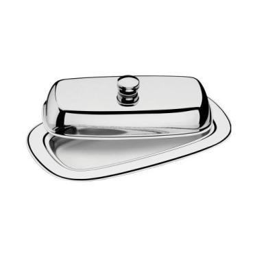 Imagem de Manteigueira Com Tampa Tramontina Aço Inox Service 20Cm