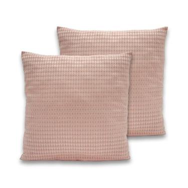 Imagem de Kit 2 Capas de Almofadas Piquet Favinho 40x40 C/ Zíper - Dryka Enxovai