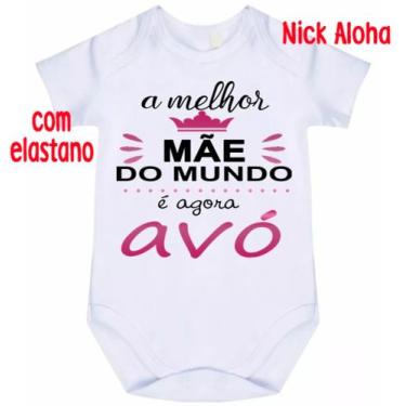 Imagem de body bebê a melhor mãe do mundo é agora avó cód 9751 - nick aloha, Bra