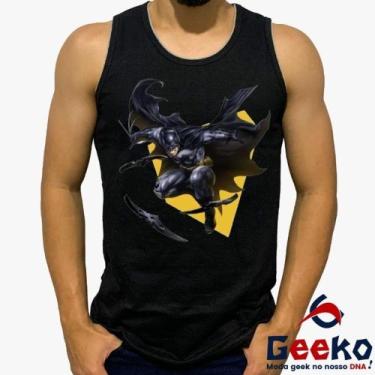 Imagem de Regata Batman 100% Algodão Geeko, Preto, GG
