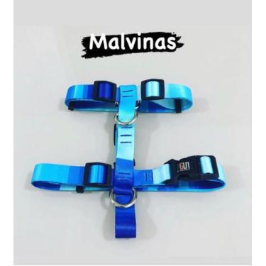 Imagem de Peitoral h + guia (malvinas) - tamanho m - GUI DOGS