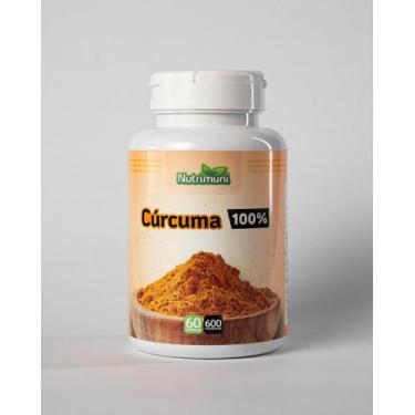 Imagem de Curcum Longa Pura 60 Cápsulas de Gelatina 600mg 1 Pote - Nutrimuni