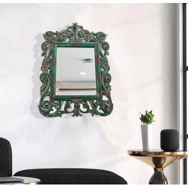 Imagem de Espelho De Parede Moldura Poliresina Design Francês 44 X 31 - Vacheron