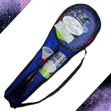 Imagem de Badminton Completo 2 Raquetes, 3 Petecas e Bolsa Transporte - Home Goo