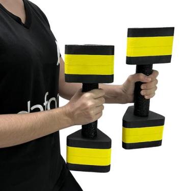 Imagem de Halteres Aquáticos Para Piscina Em EVA 2 A 3 Kg DF4012-BK Preto/Amarel