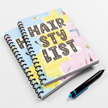 Imagem de Caderno Universitário Color 96fls Profissão Hairstylist - Premium