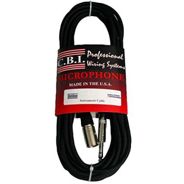 Imagem de CBI Ultimate Series Cabo de guitarra XLR macho para 6,3 mm TRS, 4,5 m
