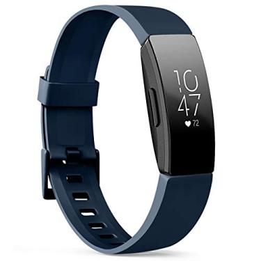Imagem de Pulseiras esportivas da Tobfit compatíveis com Fitbit Inspire HR/Inspire/Ace 2 Acessórios para Fitness Tracker para Homens e Mulheres, Pequeno Grande, Azul marinho, Small
