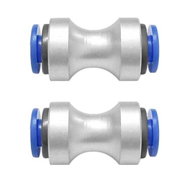 Imagem de Conector de tubo de alimentação de teflon para impressora 3D Bambu Lab P1P/P1S/X1/X1C/X1E, conector de tubo de alimentação PTFE AMS FDM 3D peças de acessórios, interface 1 diâmetro 4 mm, interface 2