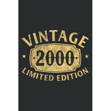 Imagem de Birthday Gift Vintage Year 2000 Present Nice: DOG JOURNAL - 6" x 9", 120 Pages: Matte Finish Cover, Diary, Planner, Journal, Lined College Ruled Paper.