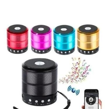 Imagem de Caixa Som Bluetooth portátil USB SD FM Recarregável - XF