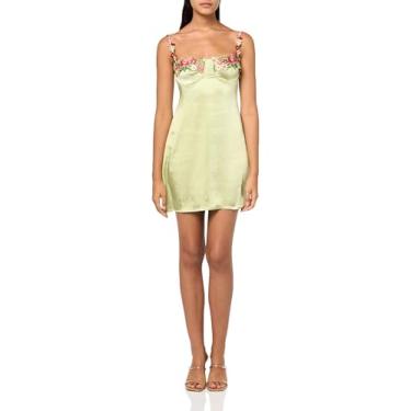 Imagem de Speechless Vestido de festa feminino de cetim sem mangas, Kiwi, PP