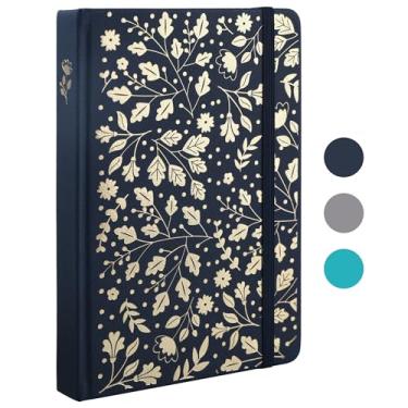 Imagem de TIEFOSSI Bullet Dot Journal, caderno vintage para mulheres e homens, 160 GSM 192 páginas premium, caderno A5 de capa dura, para viagem, escritório, escrita diária