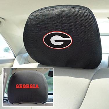 Imagem de FANMATS 12566 NCAA University of Georgia Bulldogs capa de apoio de cabeça de poliéster, 25,4 x 33 cm