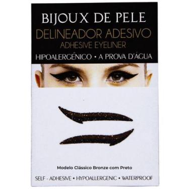 Imagem de Delineador Adesivo 1 Par Bronze com Preto Modelo Clássico - BIJOUX DE 