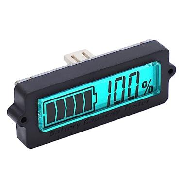 Imagem de Medidor de Capacidade de Bateria de 48V Com Alarme e Sensor de Temperatura Externa, Medidor de Tensão Bateria de Lítio para Motocicleta de Carrinho de Golfe RV (luz azul)