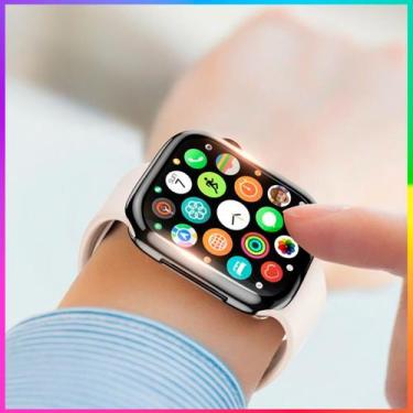 Imagem de Smartwatch Watch 9 Pro Rosa Inclusas 2 Pulseiras Comando de Voz e Siri