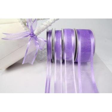 Imagem de Fita de organza AmoreCreations de 1,58 cm x 0,63 m com acabamento de cetim para presentes de chá de bebê de casamento faça você mesmo varinhas de dança artesanal e mais - cores garantidas pela AmoreCreations, Orchid, 5/8 Inches, 1