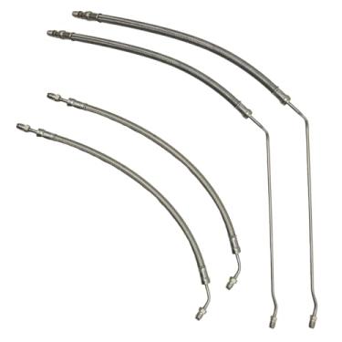 Imagem de UOIENRT 32-864960 Kit de mangueira de cilindro hidráulico de duas guarnições, substituição para Alpha Drives 1991-Up Substituição para Alpha I Gen I 16-3/16 polegadas e Gen II, substitui 32-864959