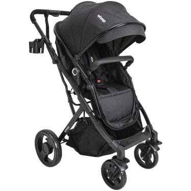 Imagem de Carrinho de Bebê Passeio e Moises Whoop Kiddo Vox II Preto