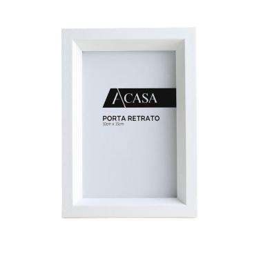 Imagem de Porta Retrato Pirâmide Branco 10x15cm - A\CASA