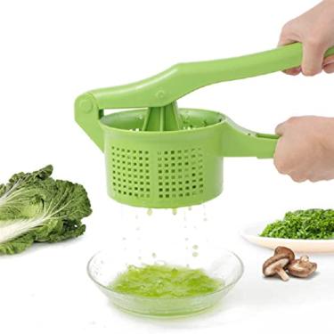Imagem de Espremedor criativo de recheio de vegetais ferramenta de espremer frutas ferramenta de desidratação de pressão manual para jantar na cozinha (verde), spinner de vegetais de desidratação