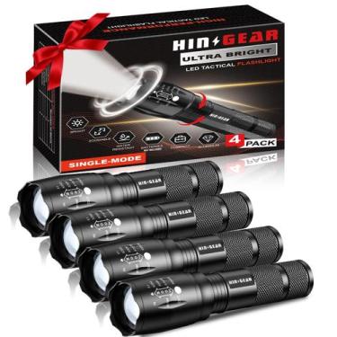 Imagem de Lanterna HinsGear SL2000 1 modo 2000 lúmens, pacote com 4 baterias