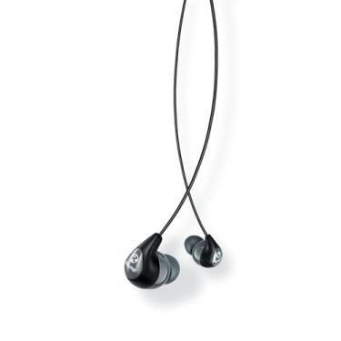 Imagem de Shure SE112 Fones de ouvido com isolamento de som com microdriver dinâmico único, ajuste intra-auricular seguro – Cinza