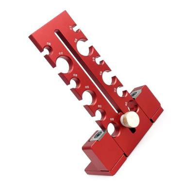 Imagem de Kit de Gabarito para Fabricante de Cavilhas Kit de Gabarito para Cavilha Portátil Ferramenta de Localização de Marcenaria Ajustável de 7 Mm a 18 Mm Broca Elétrica Cavilha de