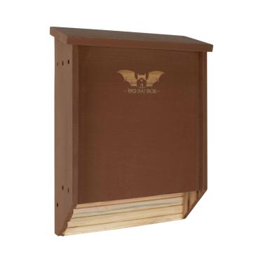 Imagem de BIGBATBOX Casa de morcego grande de madeira para atividades ao ar livre - 2 câmaras, marrom, cabe até 75 - Design comprovado de caixa de morcego de quintal para atração