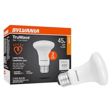 Imagem de Lâmpada Sylvania LED TruWave Natural Series R20, 50W Equivalente Eficiente 5W, Regulável, Fosca, 3000K, Branco Neutro - Pacote com 2 (40789)