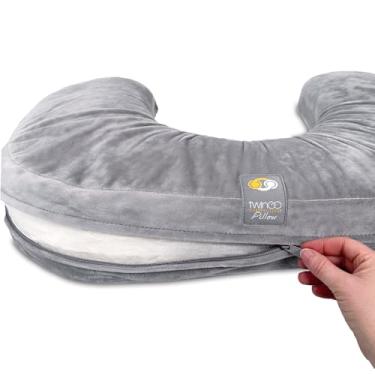 Imagem de TwinGo Capa de almofada Nurse and Lounge em forma de U (cinza)