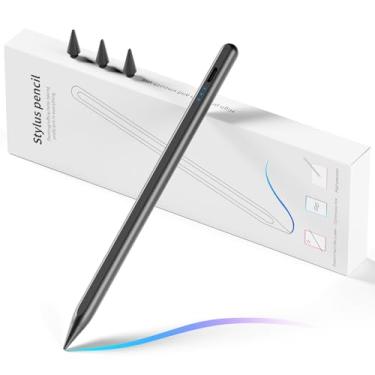 Imagem de Caneta Stylus para iPad, lápis de carregamento rápido para Apple iPad com rejeição de palma, sensibilidade de inclinação, funciona para iPad Air 3/4/5, iPad Mini 5/6, iPad 6/7/8/9/10, iPad Pro de 11