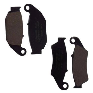 Imagem de KIT PASTILHAS ORGANICA DIANTEIRA + TRASEIRA Xre 190 XRE 300 ABS 2019 A 2023  sahara 300 2024 e 2025 Bros 160 esdd 2016