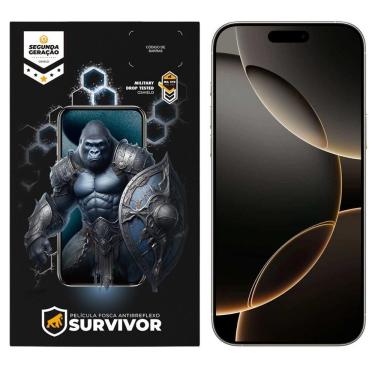 Imagem de Película Para Iphone 16 Pro Max Com Aplicador - Survivor Fosca - Gshield