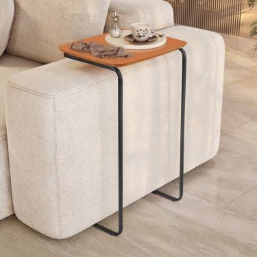 Imagem de Mesa Lateral Ultraflex - Lf 5011 68x40x33 Cm Terracota-preto