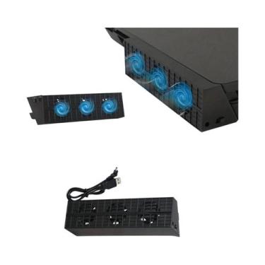 Imagem de 5 Ventilador Cooler USB Externo Com Sensor De Temperatura Automático P