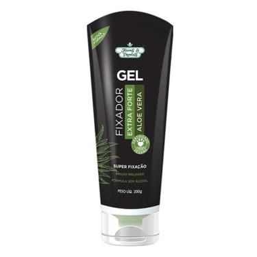 Imagem de Gel Fixador Extra Forte Aloe Vera Flores & Vegetais 200g Bisnaga