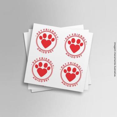 Imagem de Adesivo Pet Friendly - PRESENTE-BRINDE, Vermelho