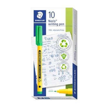 Imagem de STAEDTLER Caneta de escrita Noris - Verde pálido, caixa com 10 fineliners